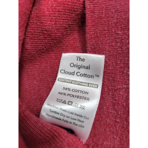 Soft Serve Womens Medium Red Zip Up Hoodie Original Cloud Cotton Inside Out Styl - Picture 6 of 9